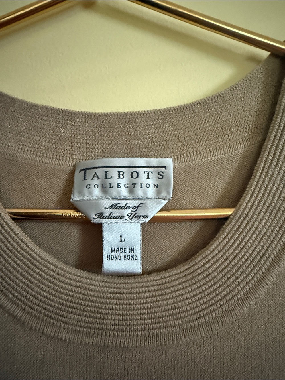 Talbots Tan Tank & Cardigan - Picture 3 of 11